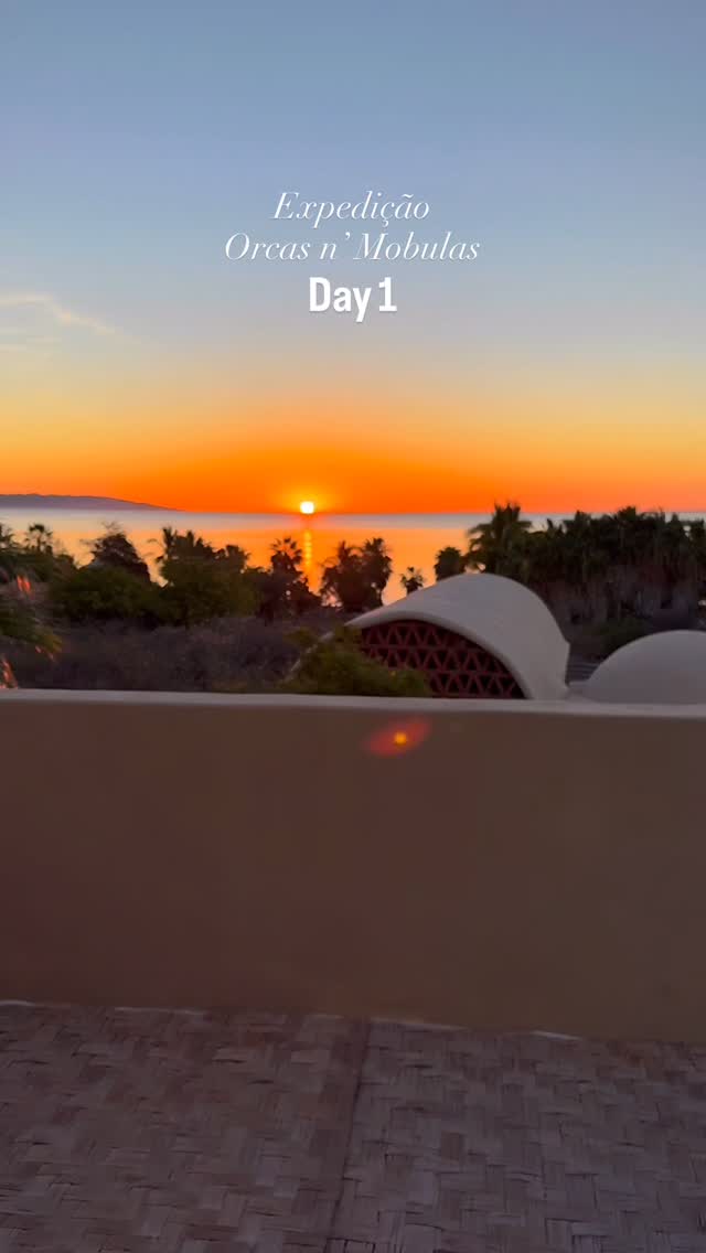 Pôr do sol na expedição em Fernando de Noronha
